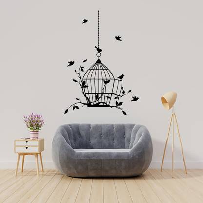 qthinfra 120 cm nest with birds Self Adhesive Sticker