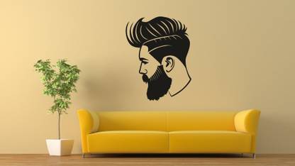 qthinfra 120 cm BEARD MAN Self Adhesive Sticker