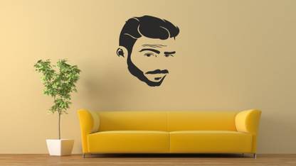 Digi2cart 120 cm BEARD MAN Self Adhesive Sticker