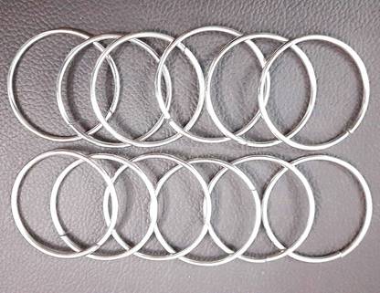 DILNAZ ART Steel Ring (Dia-2mm Thick) for Bag Handle, Parrots/Birds Cage, Craft and DIY Projects-(200Pcs, Size 1.7 Inch)