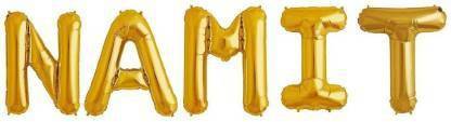 Offer99 Solid "NAMIT" Name Decoration Letter Foil Balloon For Birthday/Celebration/Surprise/Wedding Party Letter Balloon Letter Balloon