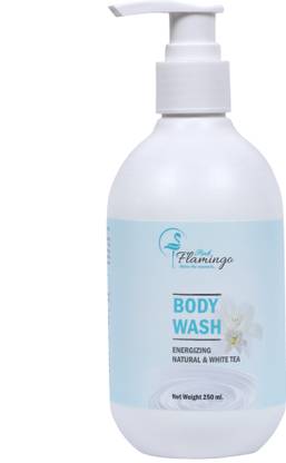 Pink flamingo ENERGIZING NATURAL AND WHITE TEA BODY WASH