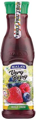 MALAS Fruit Crush Syrup for Cake Very Berry ( 750ml , Pack of 1 )