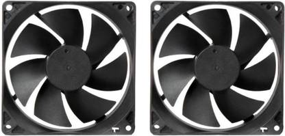 CyberSupreme Pack of 2 DC 12V Cooling Fan for DIY Incubator Cabinet & PC Case 3 inch Cooling Fan for PC Case CPU Cooling Fan Cabinet Cooler