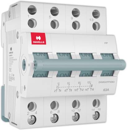 HAVELLS mcb changeover 63a 4 pole MCB