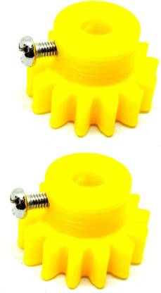 INVENTO 2pcs 3D Printed Plastic Spur Gear 14 Teeth, 1.5 Module, 24mm dia, 8mm Width, 5mm hole Power Supply Electronic Hobby Kit