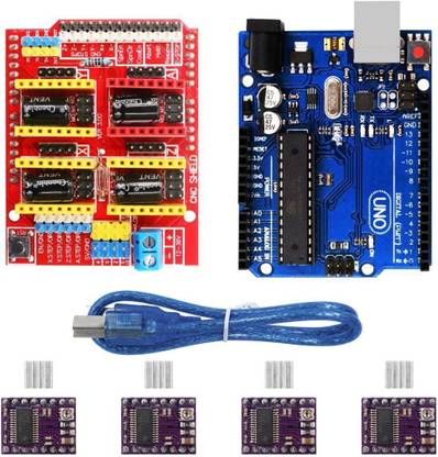 SunRobotics CNC Shield V3+UNO R3+ 4pcs DRV8825 Stepper Motor Driver Electronic Components Electronic Hobby Kit