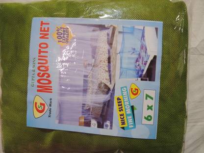 Fabrachana Cotton Adults Washable Royal_Plain Mosquito Net