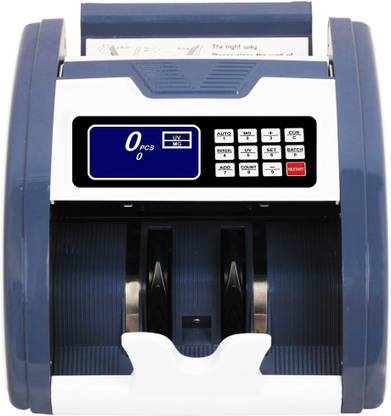 Drop2Kart LCD Cash Counter - AutoCounts All Indian Currency, UV/MG/MT FakeNote Detection, HeavyDuty Motor with LED External Display Note Counting Machine