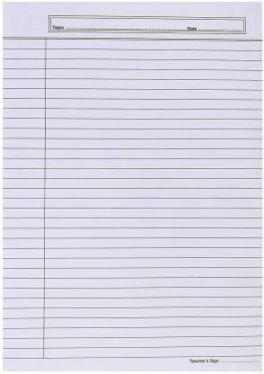 DCS Super One Side Ruled A4 80 gsm A4 paper