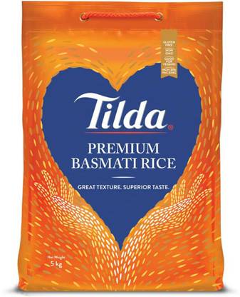 Tilda Premium Basmati Rice Basmati Rice (Medium Grain, Unpolished)