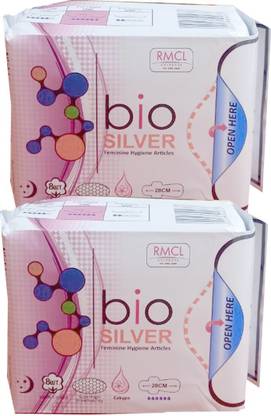 Bio Silver SILVER NIGHTCARE SANITARY PADS (2) Sanitary Pad