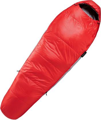 Forclaz by Decathlon TREKKING MUMMY SLEEPING BAG - TREK 500 15Â°C WADDING TWINNABLE - RED Sleeping Bag
