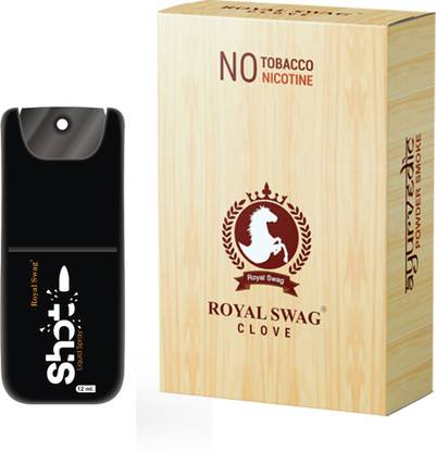ROYAL SWAG Ayurvedic & Herbal Cigarette, Clove Flavour Smoke for Nicotine Free & Tobacco Free Cigarettes with Shot Helps in Quit Smoking - (20 Sticks Pack, Shot -1) Smoking Cessations