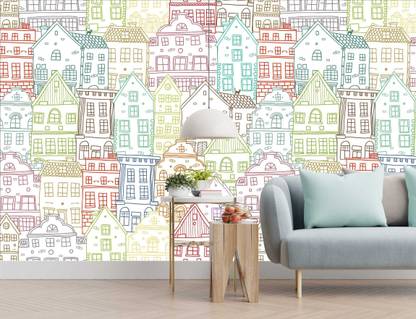 imbue Architecture Multicolor Wallpaper