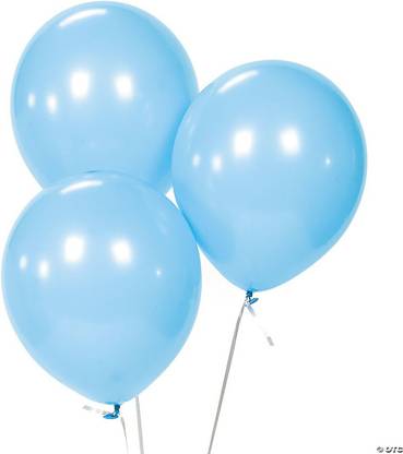 Wonder Solid Light Blue Balloons for Aesthetic Decoration Balloon Arch Light Blue Balloon - Set of 40 Balloon