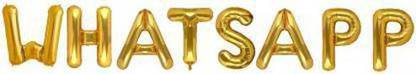 Offer99 Solid "WHATSAPP" Name Decoration Letter Foil Balloon For Birthday/Celebration/Surprise/Wedding Party Letter Balloon Letter Balloon