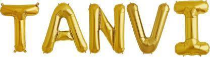Offer99 Solid "TANVI" Name Decoration Letter Foil Balloon For Birthday/Celebration/Surprise/Wedding Party Letter Balloon Letter Balloon