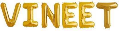 Offer99 Solid "VINEET" Name Decoration Letter Foil Balloon For Birthday/Celebration/Surprise/Wedding Party Letter Balloon Letter Balloon