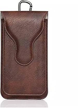 ICREATOR Pouch for Carry 2 Mobile , money ,card With 2 Pocket ( 1 Big & 1 Small ) with Magnetic Lock & Hook .