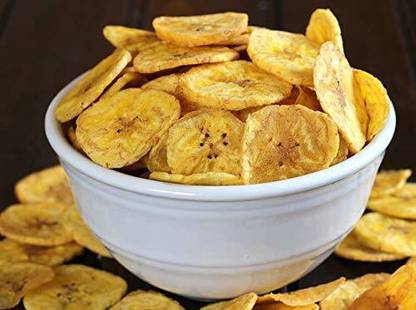 FreshoCartz Yellow Banana Chips | Kela Wafers| Banana Wafers | Yummy Crispy Snacks (250gm)