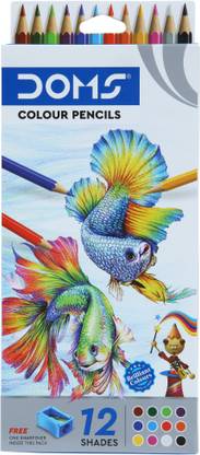 DOMS Non-Toxic Hexagonal Shaped Color Pencils