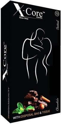 X-Core Chocolate Flavour Condoms For Men 10pcs each of 2 Box = 20pcs of condoms Condom