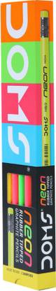 DOMS Neon Rubber Tipped HB/2 Pencil