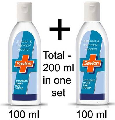 Savlon HAND SANITIZER 100ML X 2 Hand Sanitizer Bottle