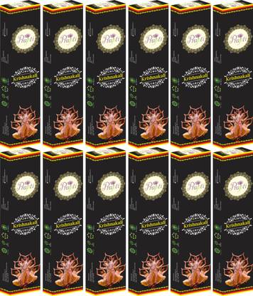 Prapti Agarbathies Krishnakali Agarbtti Incense Sticks - Pack of 12 Floral with Spicy note