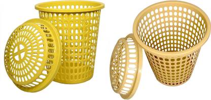 mastBus 50 L Beige, Yellow Laundry Basket