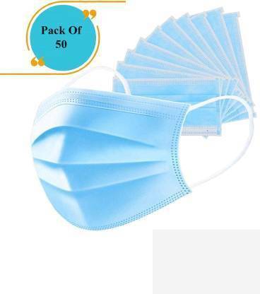 Chakri-The Spinning Art Face Mask - Surgical Mask Pack of 50 CTSAFCMSKPK50 Surgical Mask With Melt Blown Fabric Layer
