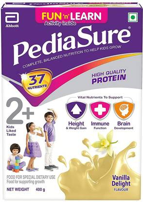 Pediasure 37 Nutrients For Kids Growth Vannila Flavour 400 Gram