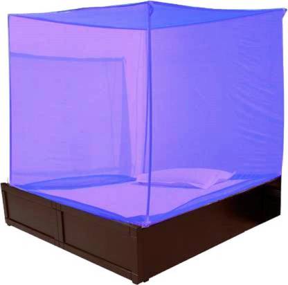 shriji creation HDPE - High Density Poly Ethylene Adults 6X6.5 FEET PLAIN PURPLE MOSQUITO NET HDPE - High Density Poly Ethylene Washable Adults Mosquito Net