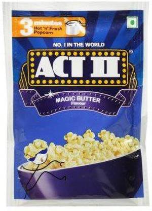 ACT II Magic Butter Flavour 3 Minutes 40gm (Pack of 10) Butter Popcorn