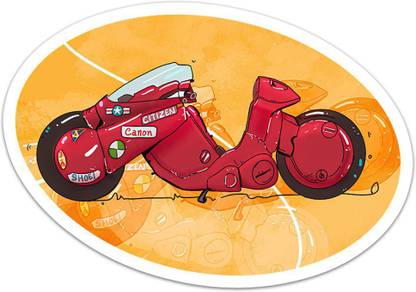 KUKARMA STICKER 10 cm Akira Bike Regular Sticker Self Adhesive Sticker