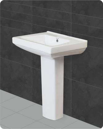 BM BELMONTE Ceramic Wash Sofia for Bathroom / Toilet / Washroom / Dining Pedestal Basin