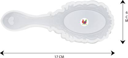 Unobite Epoxy Resin Casting Mirror Design Mold for DIY Crafts, Pendant Making and Jewellery Making etc.(Design 14)
