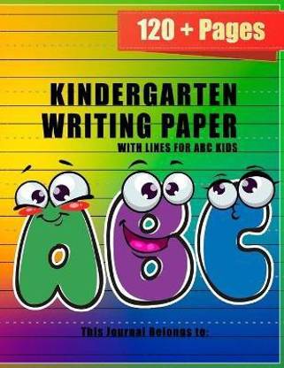Kindergarten Writing Paper With Lines for ABC Kids