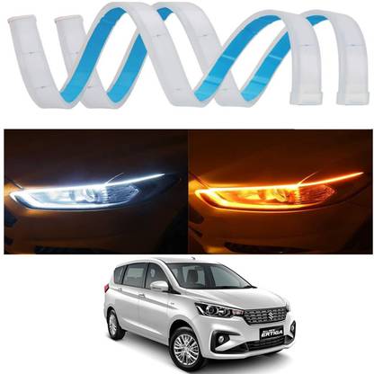 MATIES Daytime Running Lights Stick-on Above Headlamp Car Fancy Lights For Ertiga New (Universal) Car Fancy Lights