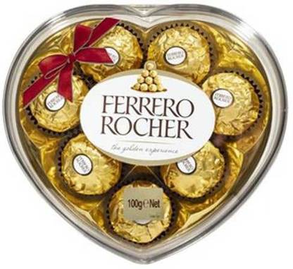 FERRERO ROCHER Rocher Truffle 8 Pcs In Heart Shape Box Truffles