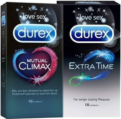 DUREX Extra Time, Mutual Climax Combo (Each 1,1 Pack) Condom