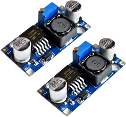 Grahikum LM2596 LM2596S DC-DC Step Down Variable Volt Regulator Input 3.0-40V Output 1.5-35V Adjustable Buck Converter Electronic Voltage Stabilizer Power Supply Module(Pack of 2) Micro Controller Board Electronic Hobby Kit
