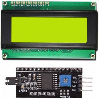 circuitcomponents GREEN 20x4-LCD-Display-with-IIC-I2C-Serial-Interface-Adapter-Module for Arduino LCD Display