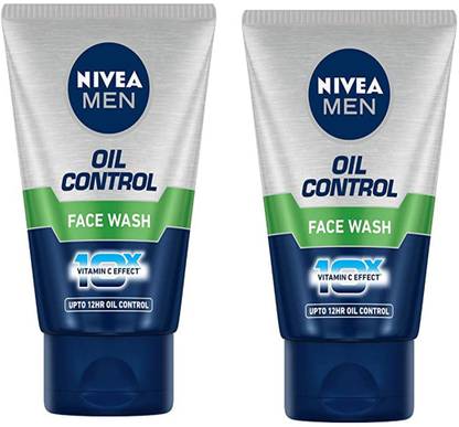 NIVEA MEN OIL CONTROL FACE WASH C OMBO 100G [PACK OF 2] [200G] Face Wash