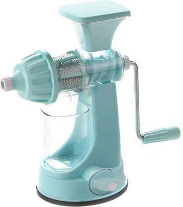 KIRMESH FASHION Plastic Large Stainless Steel And Plastic Hand Juicer Four Way Filter Mesh to Extract Maximum Juice Out of Fruits & Vegetables | MULTICOLOR Hand Juicer