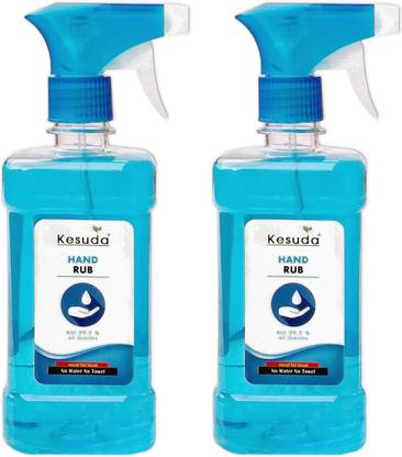 KESUDA 1 liter advanced alcohol base hand sanitizer spray 2pcs(1L+1L) Hand Rub Bottle