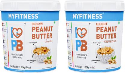My Fitness Original Smooth and Crunchy Peanut Butter