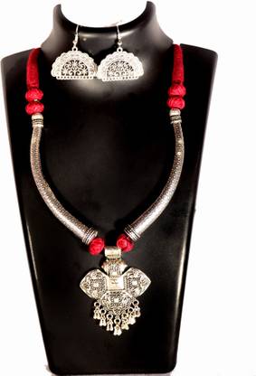 Oxidised Silver Jewel Set