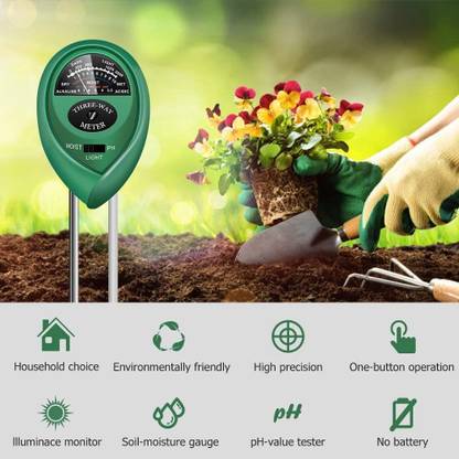 thermomate Soil Testing Machine with Sensor Prob, LCD Display for Sunlight Temperature Soil Test Kit